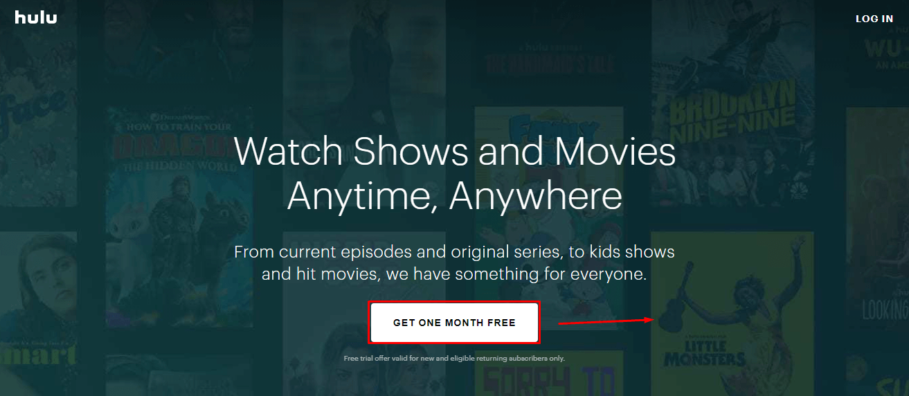 free sign up for hulu