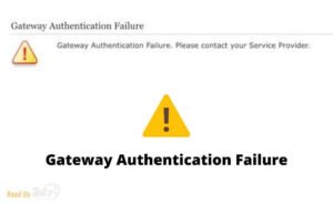 Gateway Authentication Failure