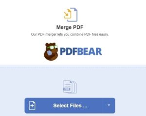 Merge PDF with PDFbear