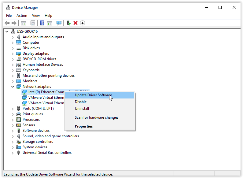 Update Your Network Adapter Driver