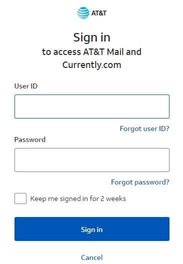 login at&t email