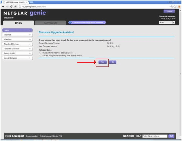 netgear router firmware update