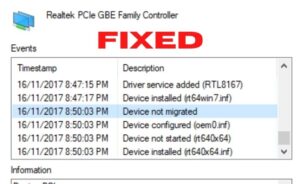 Device Not Migrated