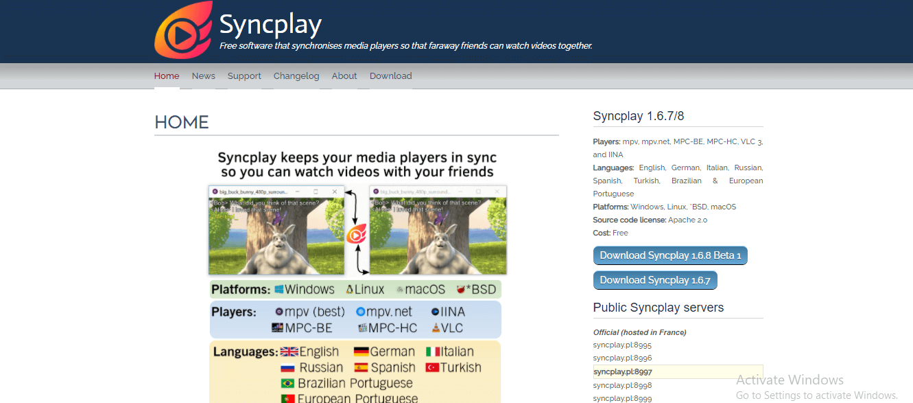 syncplay server