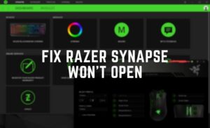 razer synapse won't open