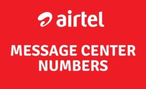 Airtel SMS Center Numbers