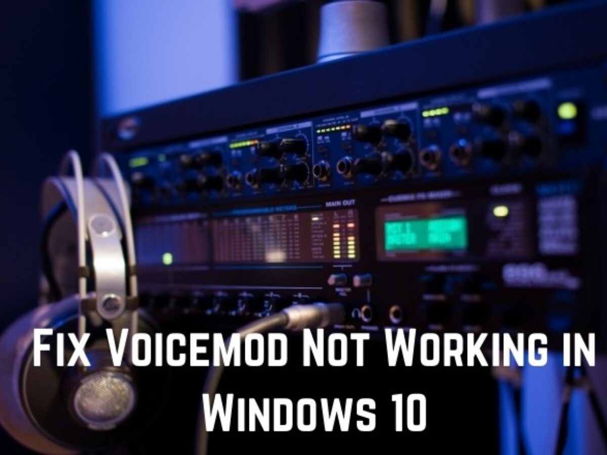 voicemod audio setup error