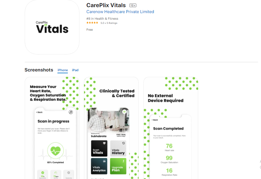 CarePlix Vitals App Download Latest v7.1.0 for Android & iOS 13 careplus iOS