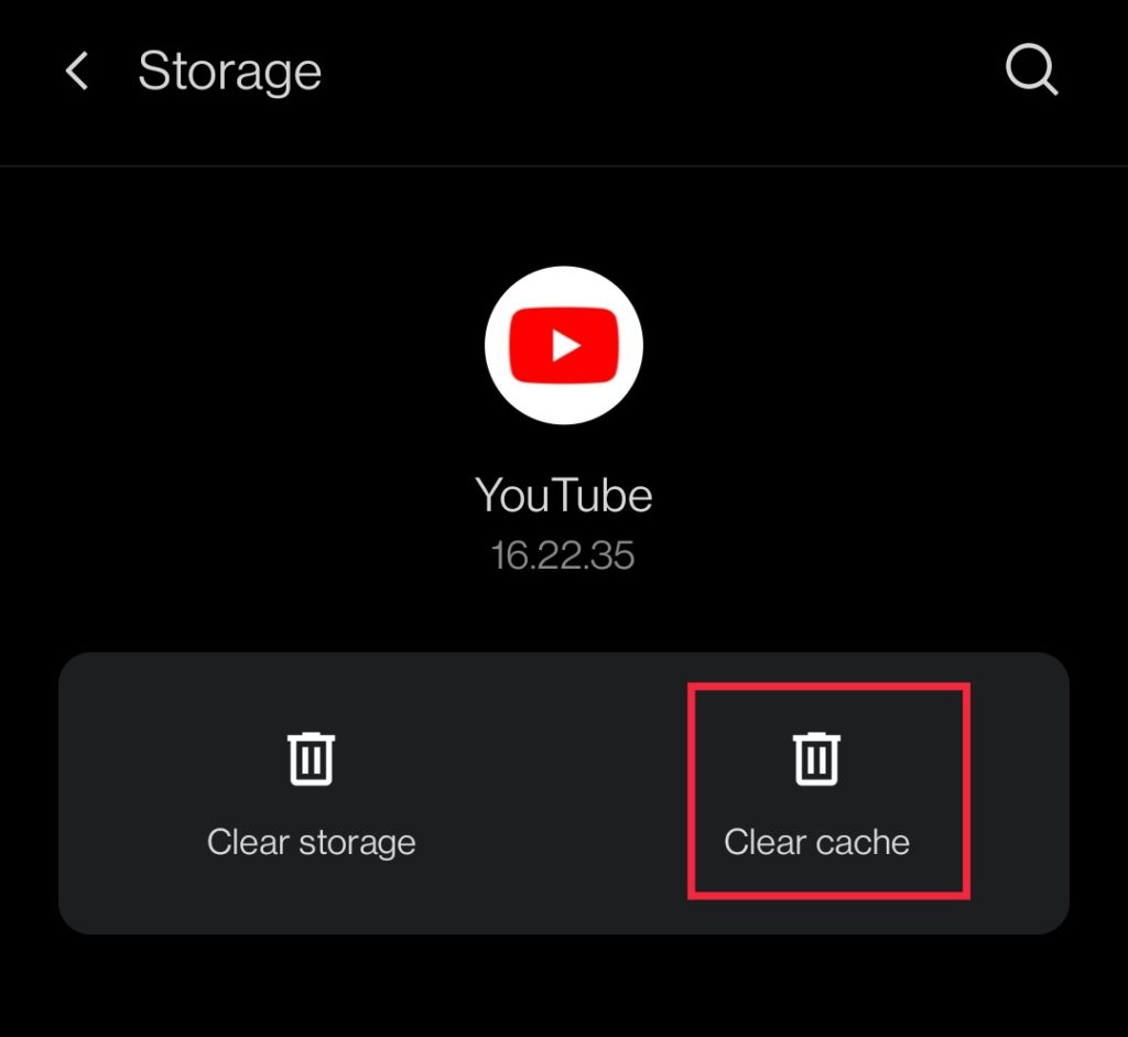 Clear YouTube Cache