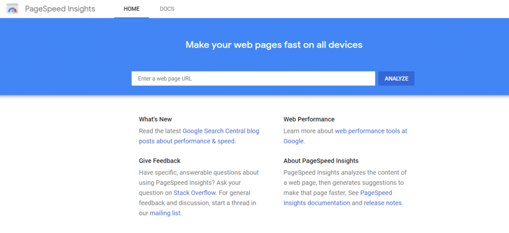 Google PageSpeed Insights