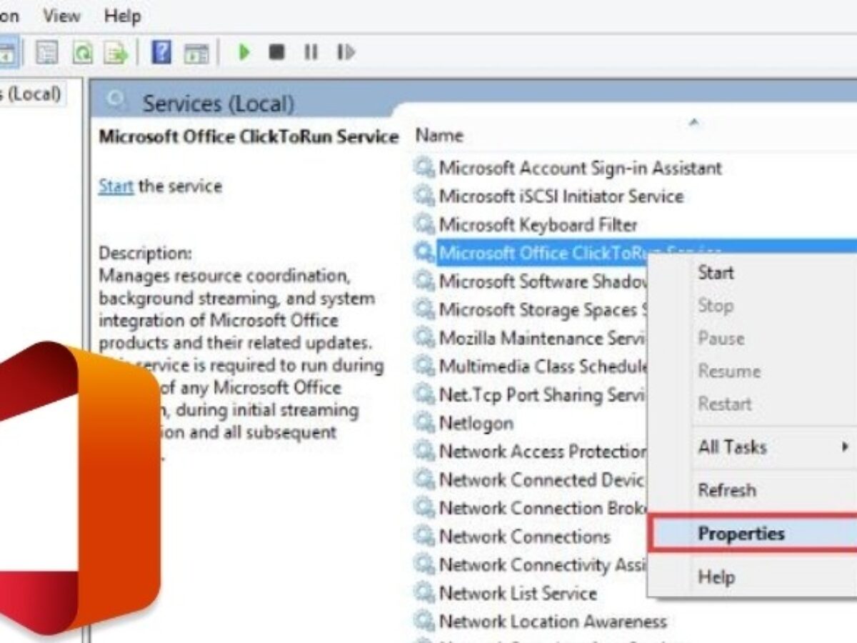 microsoft office click to run high disk
