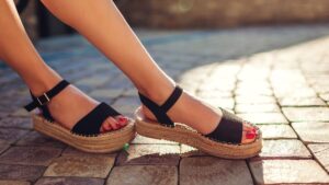 Weared Women Sandals