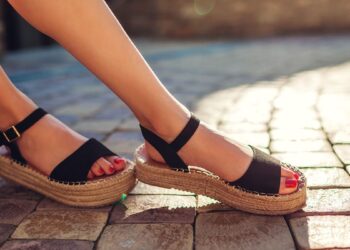Weared Women Sandals