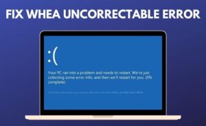 whea uncorrectable error