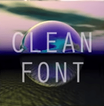 clean font