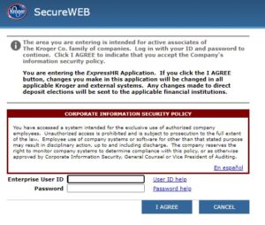feed kroger login