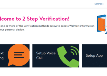 Walmartone 2-Step Verification