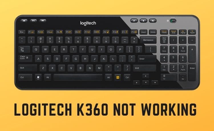 logitech k360 not working