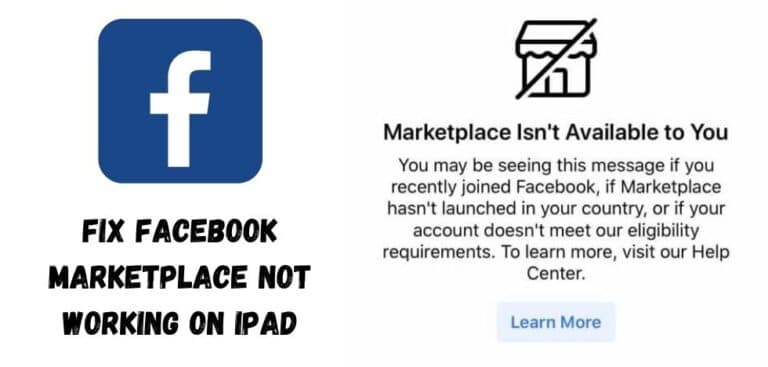 Facebook Marketplace Not Working On iPad