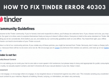 Fix Tinder Error 40303