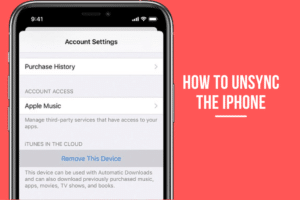How to Unsync the iPhone