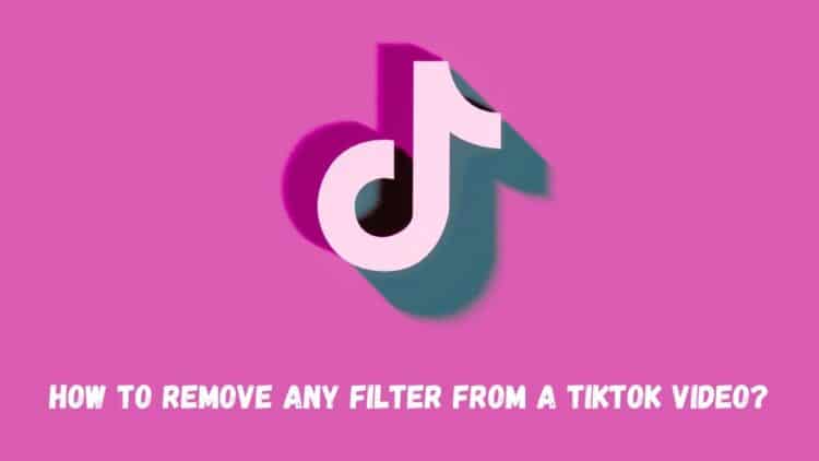 How To Remove Any Filter From A Tiktok Video