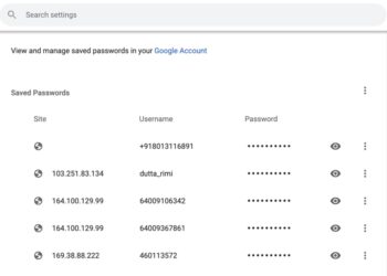 View Your Google Chrome Saved Passwords