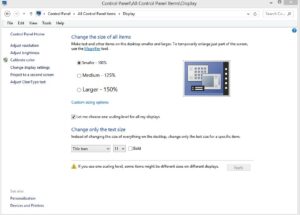 why is my screen zoomed in windows 10