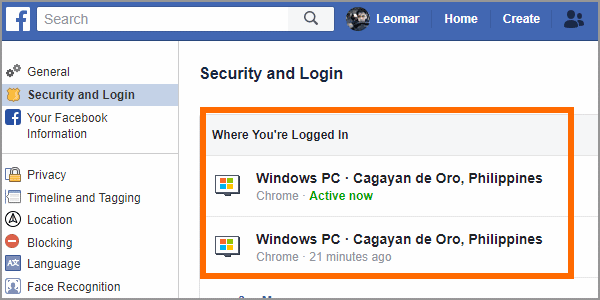 How to View Facebook Login History