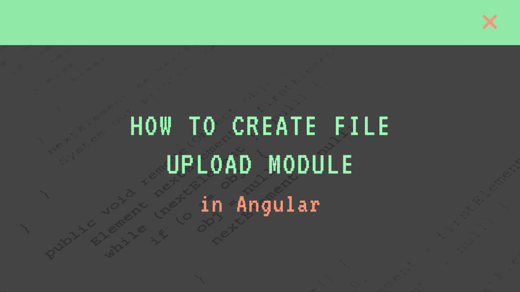 How to Create File Upload Module