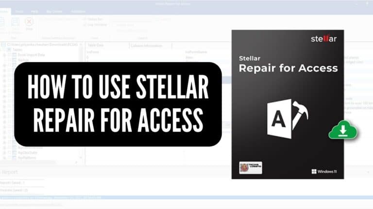 How to Use Stellar Repair for Access