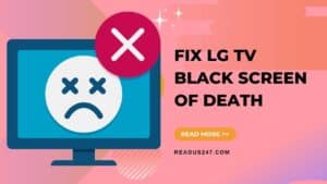 LG tv black screen of death