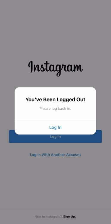 Log In And Out Of Instagram Account