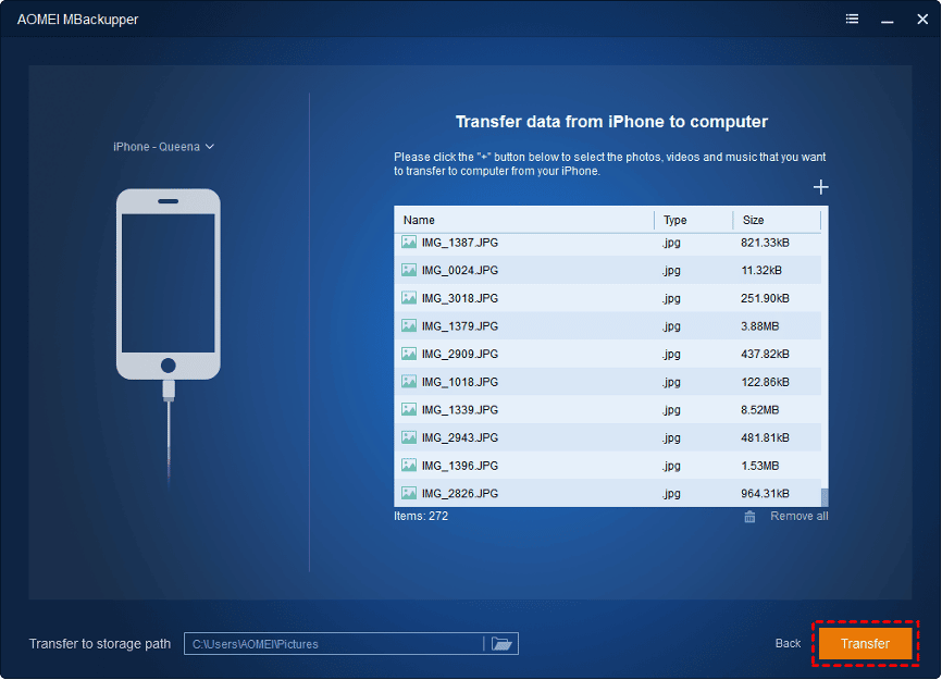 Photo transfer to computer