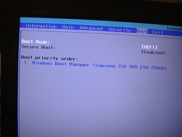 Security" tab and disable "Secure Boot"