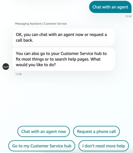 Shorcut Option for Direct Chat With an Agent