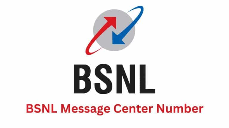 BSNL Message Center Number