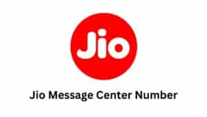 Jio Message Center Number