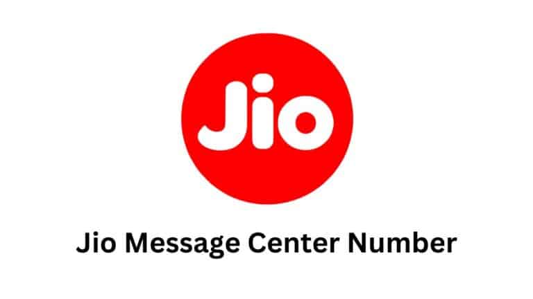Jio Message Center Number