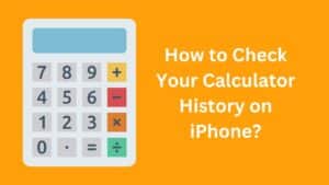 Calculator History on iPhone