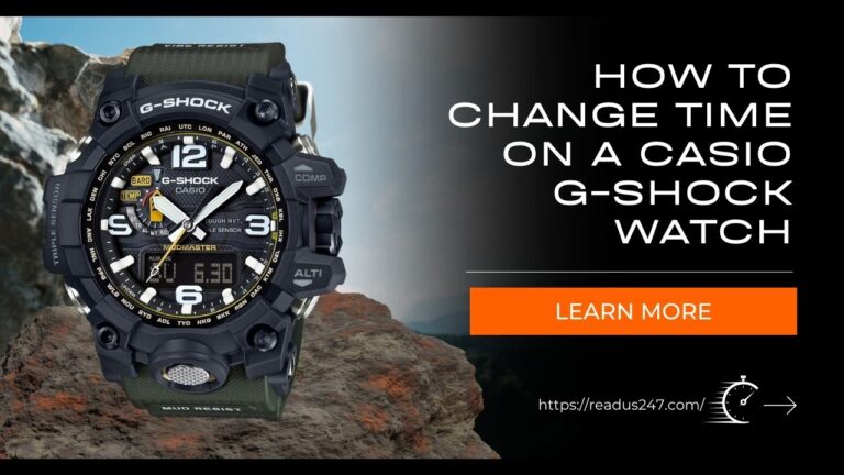 Change Time on a Casio G-Shock Watch