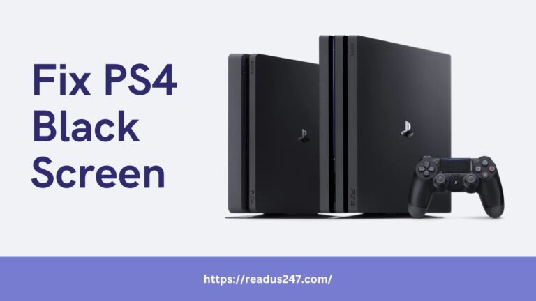 Fix PS4 Black Screen