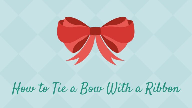 how to tie a bow with a ribbon