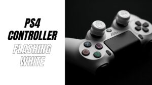 ps4 controller flashing white