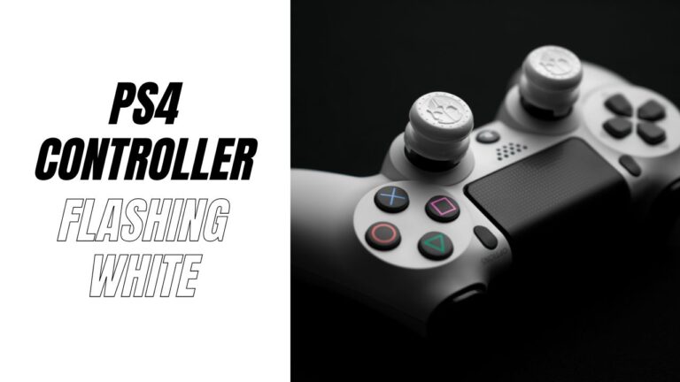 ps4 controller flashing white