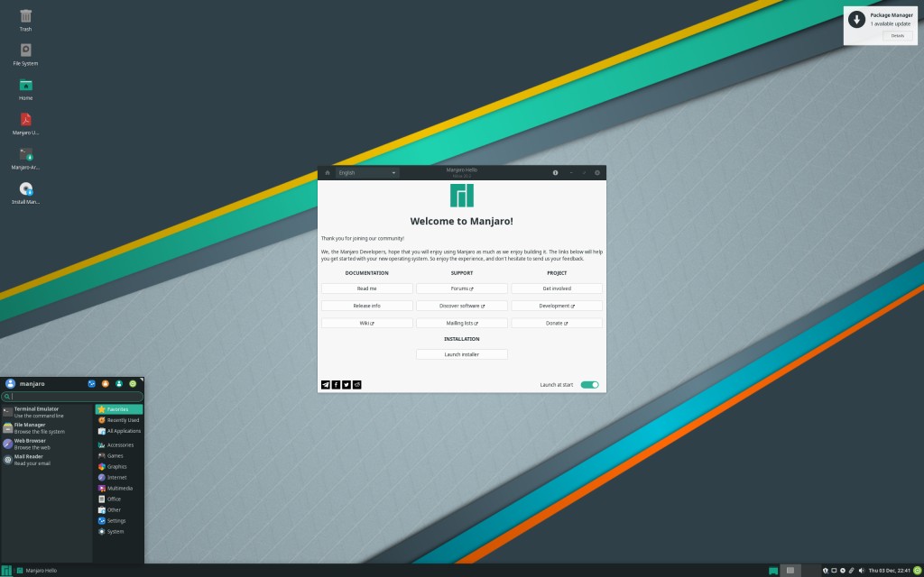 Manjaro XFCE Edition