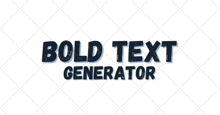 Bold Text Generator