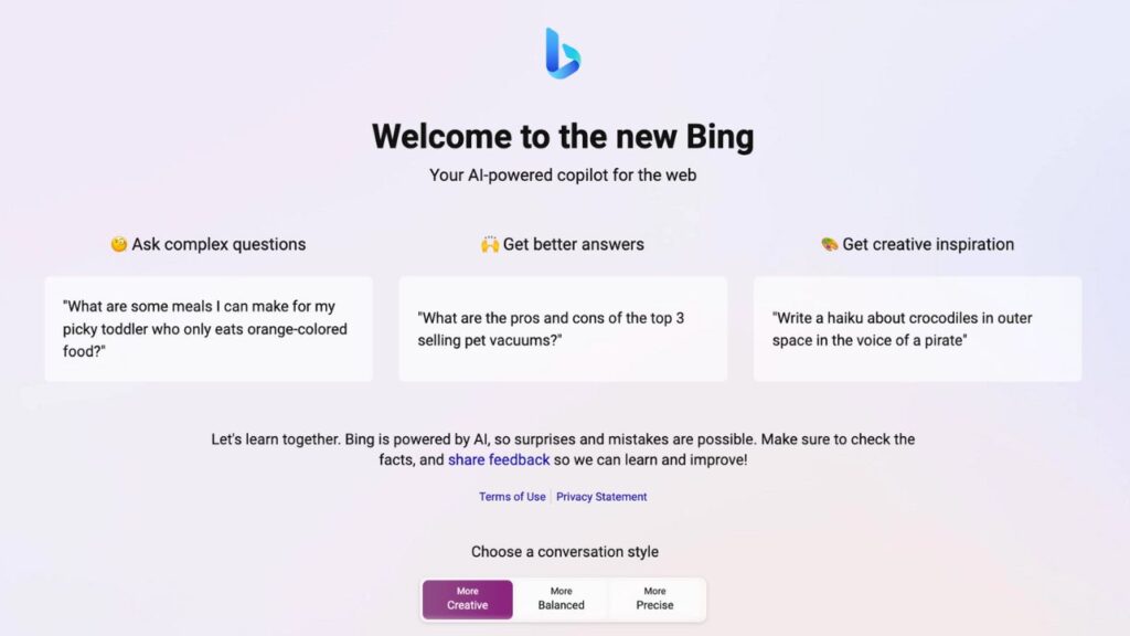 Bing's AI Chatbot