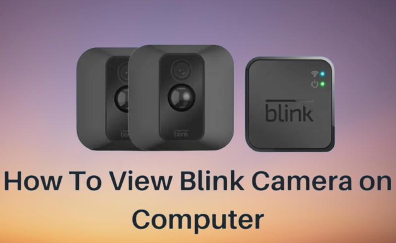 Blink Camera On A Computer