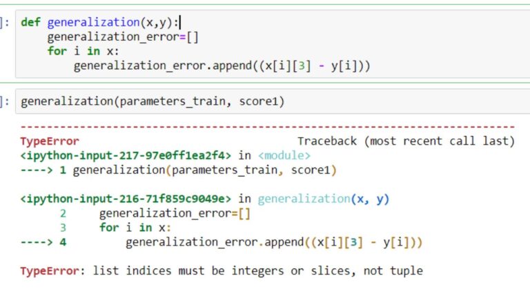 TypeError List Indices Must Be Integers Or Slices, Not Str